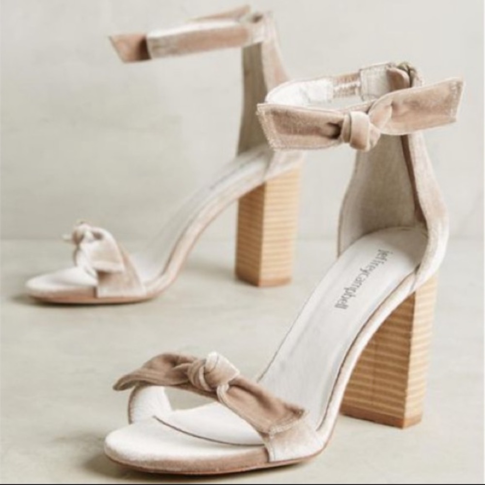 Jeffrey Campbell Velvet Heeled Sandals